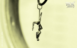 Кулон подвеска Pole Dance. Шестовая акробатика в серебре. #RX_Jewelry #RXj